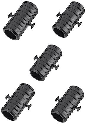 EFIELD Pex Fittings Poly PPSU Barb Crimp 2,5 x 2,5 cm gerade Kupplung mit Positionslasche, ASTM F2159, 5 Stück