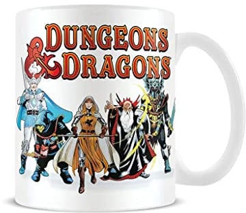 Dungeons and Dragons Coffee Mug in Presentation Gift Box (D&D Character Design), Dungeons and Dragons Mug, 11oz Ceramic White Mug. Dungeons and Dragons Gifts - Official Merchandise