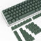 PBT Keycaps 117 Tasten, OEM Profil Double-Shot Tastenset für Gaming Tastatur, ISO/ANSI-Layout (US), für Cherry Gateron Kailh MX Schalter Mechanische Tastatur, Dunkelgrün