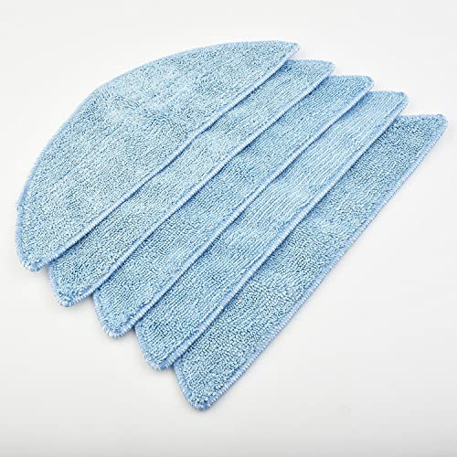 Oniissy Microfiber Mopping for PADS Mop Cloths Replacement Compatible with For Eco*vacs for OZMO U2/U2 Pro Vacuum Cleaner Parts (A), Robot Vacuums, 5-Pack