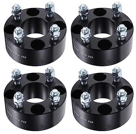 X AUTOHAUX 4 Stück Auto ATV 1.97 Spurverbreiterung Adapter 4.06 Schraubenmuster