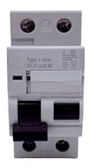 MYRRHE 1 PZ Classe B Interruttore differenziale RCD 2P 4P 25A 40A 63A 30mA 100mA 300mA 6kA 10kA 2 Poli 4 Poli Tipo B RCD (Size : B Class Em Type, Color : 2P10A30MA)