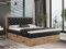 MKS MEBLE Boxspringbett 200x200 mit Bettkasten Holz Holzrahmen, Boxbett 200x200 mit Matratze H3 und Kopfteil - Schwarz Kunstleder - Albero-3