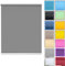Rollo ohne Bohren Verdunklungsrollo 60 x 160 cm Einfache Installation ohne Bohren, Undurchsichtiges Sichtschutz Rollo mit Klemmträger, für Fenster & Tür, Dunkelgrau