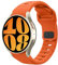 MoKo Correa Robusta Compatible con Samsung Galaxy Watch 7 FE 6 5 4 40mm 44mm/Watch 6 Classic 43mm 47mm/5 Pro 45mm/4 Classic 42mm 46mm, 20mm Pulsera de Repuesto de Silicona para Hombre, Naranja