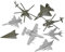 Oshhni Modello di Aereo in Scala 1/144 da 8 Pezzi, Set di Modelli di Piccoli Aerei, Set di Modelli in PP, Modello di Aeroplano per Regalo da Collezione