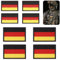 VINEST 8PCS Patches Klett 5x3cm 8x5cm, Deutschland Patch Gestickt, Klett Patch Deutschland Flagge, Deutschland Patch Klett für Kleidung Taschen Weste Hundegeschirr Rucksack Uniform Militär Taktisch