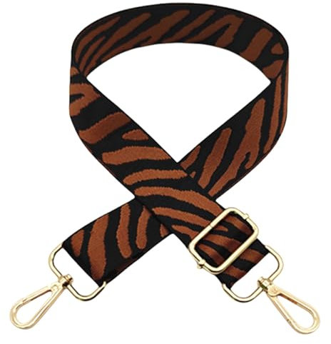 Traziewell Schultergurt für Damen Taschen 5cm Breit Verstellbarer Taschengurte zum Wechseln Goldener Karabiner Umhängegurt Schulterriemen fur Damen Handtaschen Crossbody DIY Zubehör 1016