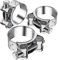 Gelenkbolzenschelle Edelstahl 68-73mm Motorrad Auspuff Schellen 3 Stück Spannbackenschellen Bandbreite 24mm Auspuffschelle Auspuffrohr Klemme für Nutzen am Auspuff Schlauch Wasserrohr Befestigung