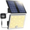 Solarlampen für Außen, Solarleuchte mit Bewegungsmelder,113 LED Solar Strahler IP65 Wasserdichte Solar-Split Wandleuchte mit 5m Kabel für Garage, Garten, Hof, Stufen, Haustüren, Rasen