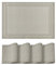 Artoid Mode Vinyl Champagner PVC Platzsets 4er Set, 30x45cm Tischsets Waschbar Schmutzabweisend Hitzebeständig Platzdeckchen Innen Küche Deko