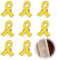 9 PCS Bring Them Home Pin, Metal Mental Health Pin Badge, Yellow Cancer Awareness Ribbon Pins, Yellow Cancer Ribbon Pin for Support Campaign, Mental Health Awareness Pins for Charity Donation Event