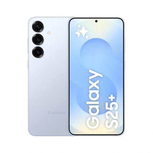 Samsung Galaxy S25+ AI Smartphone mit Galaxy AI, Ohne Vertrag, Handy mit Android, 12 GB RAM, 512 GB Speicher, 50-MP-Kamera, Icyblue, 3 Jahre Herstellergarantie [Exklusiv auf Amazon]
