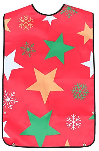 minkissy 1pc Erwachsene Bib Fütterung Bib Für Senioren Mahlzeit Schürze Weihnachten Stern