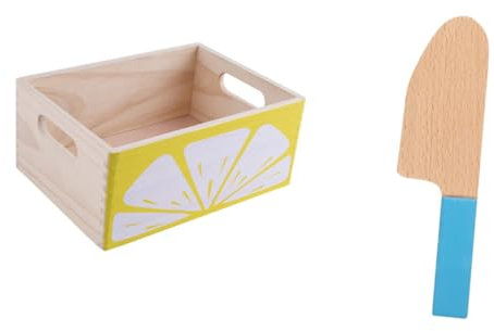 KOMBIUDA Juguetes De Cocina Simulación Juguete De Cortar para Niños Educativo Modelo Cortador De Madera