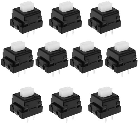 EMSea 10Pcs Mechanical Keyboard Switches Replacement Part 2 Pin Feet Switch Key for Gaming Keyboard LS-080