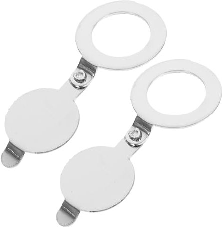 Vaguelly 2pcs Privacy Door Viewer Cover Easy Install Replacement Peephole Plate for Apartment Security