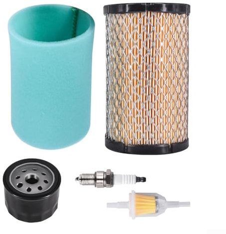Komplettes 5-teiliges Luftfilter-Ölwechsel-Set für Rasenmäher, optimiert die Lebensdauer des Motors und die Filtrationseffizienz