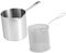 Mobestech 1 Juego freidora de Acero Inoxidable sartén para freír Olla de alevines de Cocina fritura freby freidora Aceite Cacerola Canasta de Frito Frito Olla freidora Silver