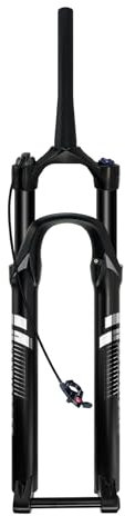 TOTLAC Fourches de vélo 27,5/29 Pouces Fourche à Suspension pour VTT Fourche à air Droite/Conique de 1-1/8 Débattement 140 mm Frein à Disque Fourche Avant de vélo Axe traversant 15 x 110