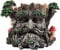 Fiesta Studios Pot de fleurs en forme de visage sculpté dans un tronc d’arbre - Pot de fleurs décoratif de jardin - Sculpture inspirée des Tréants - Hauteur 15 cm