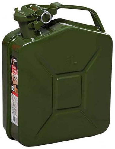 Tanica in ferro antiscoppio carburante 5L