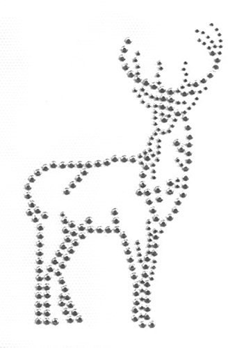 Bügelbild Applikation Studs Hirsch 8 x 12,5cm LE11-5