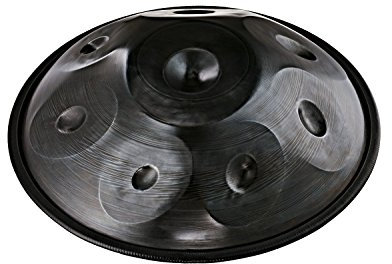 Sonic Energy Harmonic Art Handpan – Integral D, 8 Töne, 440 Hz – Nitrierter Stahl – Für Meditation, Yoga, Percussion – Inkl. Zubehör (HD5)