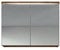 Spiegelschrank Paso 80cm Eiche - Schrank Spiegelschrank Spiegel Badezimmer Badmöbel Set Hängeschrank Badschrank