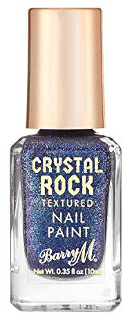 Barry M Crystal Rock Textured Nail Paint In Blue Sapphire, 10 ml