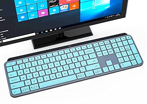 Keyboard Cover for Logitech MX Keys, Silicone Keyboard Protector Accessories for Logitech Craft Advanced Wireless Keyboard, Mint