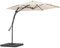 BAKAJI Ombrellone da Giardino Decentrato 3 x 3 Mt Palo in Metallo Chiusura a Leva Base a Croce Sistema Air Vent Arredamento Esterno Gazebo Piscina Giardino Terrazzo Ambienti Esterni (Ecru)