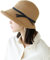 Chapeau de plage en paille pour femme - Chapeau bob élégant vintage des années 1920 - Pliable - Protection UV SPF - Chapeau bohème, kaki, M (taille unique)