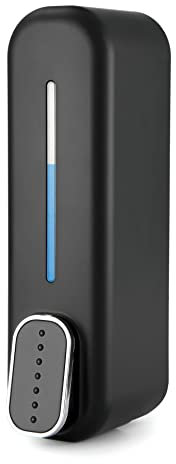 Kafei Dispenser di sapone a parete, 350 ml, dispenser di per bagno, cucina, ufficio, nero