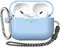ahastyle AirPods Pro 2 Case Cover 2022 Silicone Protective AirPods Pro 2nd Generation Case [Front LED Visible] [Added Metal Carabiner] Compatible with Apple AirPods Pro 2nd Generation 2022 (Sky Blue)