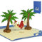 LINPOPUP® Pop-Up Karte Urlaub - Geburtstag Meer, 3D Gutschein-Karte - Geschenkgutschein Urlaub, Reise Erlebnis-Geschenk - Geburtstags-Karte - Klapp-Karte, Hängematte Wellness Dame, N43