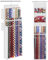 Geschenkpapier-Organizer, doppelseitig, zum Aufhängen, Geschenkpapierrollenhalter für Weihnachten, 160 x 33 cm, über der Tür, Geschenktütenbehälter für Raumschrank, weiße Wickelstation für Geburtstag