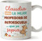 MUGFFINS Tazas Personalizadas para PROFESORA DE AUTOESCUELA mujer - En Español - Mejor que yo Sepia - 11 oz / 330 ml - Regalo Personalizable original y divertido