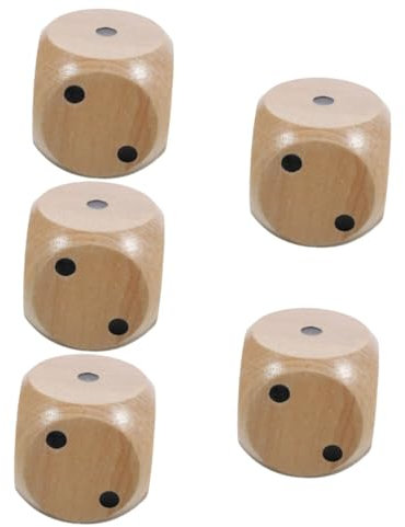 Alasum 5St große Würfel taschenspiele Pocket Game Spiele für die Familie Virtu brettspiel KTV-Spielzeug Lustige Würfel Partyzubehör mehrseitige Würfel Spiel Würfel Spiel Requisiten Holz