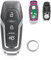 Llavero de coche con mando a distancia de 3 botones con chip ID49 para Ford Mondeo Edge S-Max Galaxy + llavero