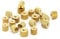 5-50pcs M2 M2.5 M3 M4 Knurled Brass Thumb Nut Brass Knurled Nut Cylindrical Adjust Nut(50pcs,M4)