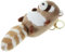 ibasenice Porte-clés Pendentif Panda Roux rétractable Trousse Para Accessoires Keychain décoratif Pendentif Animal pendentifs en Peluche Porte-clés en Peluche Laveur Coton PP Coffee