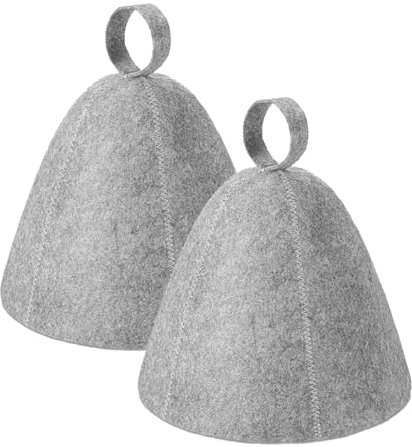 Diffaxy 2 gorros de sauna para hombre y mujer, gorro de sauna de, gorro de sauna, gorro de fieltro, accesorio divertido para sauna