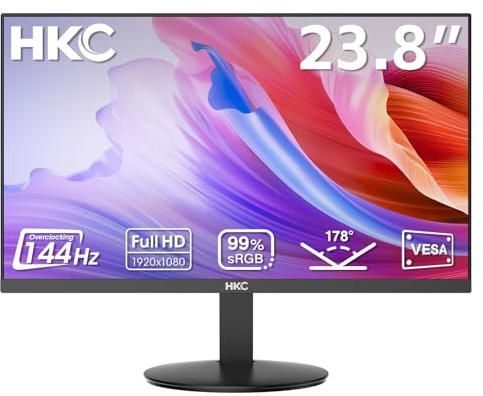 HKC V2418S 24 inch Home Office Monitor 1920 x 1080 144 Hz IPS HDMI/VGA Low Blue Light VESA Black
