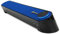 GOgroove Barra di Suono Soundbar Computer USB Altoparlante Subwoofer Passivo con Design Angolato per una Proiezione Potente del Suono, Jack da 3.5mm per Cuffie + Microfono e Controllo Volume - Blu