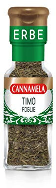 Cannamela, Linea Maxi Oro, Timo in Foglie, Confezione da 24g, Rende Gustosi Arrosti, Grigliate, Brasati, Insaporisce le Panature, Ideale per Verdure e Formaggi Freschi