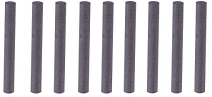 UKCOCO 10 stücke 8mm Durchmesser Graphitstab Kohlenstoffstab Elektrode Zylinderrohr Bar (Schwarz)