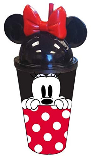 Disney Minnie Mouse Polka Dot Orejas vaso, 16 onzas