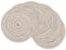 SHACOS 6er Set Platzsets Rund, Abwaschbar, Grau, Runde Tischsets Geflochtene, Hitzebeständig, Runde Platzdeckchen Abwaschbar, Schmutzabweisend, 38x38 cm