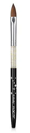Black Nail Brush Kolinsky Sable Acrylic Brush For UV Gel Nail Painting Pen Nail Equipment (10#)